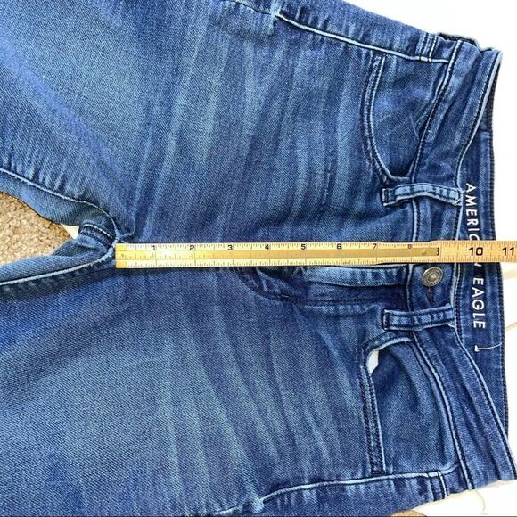 American Eagle jeans Super High rise jeggings medium was SZ 2 Super stretch - Picture 5 of 14